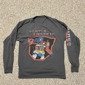 J. Crew Charcoal Transformers Long Sleeve Tee L
